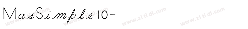 MasSimple 10字体转换